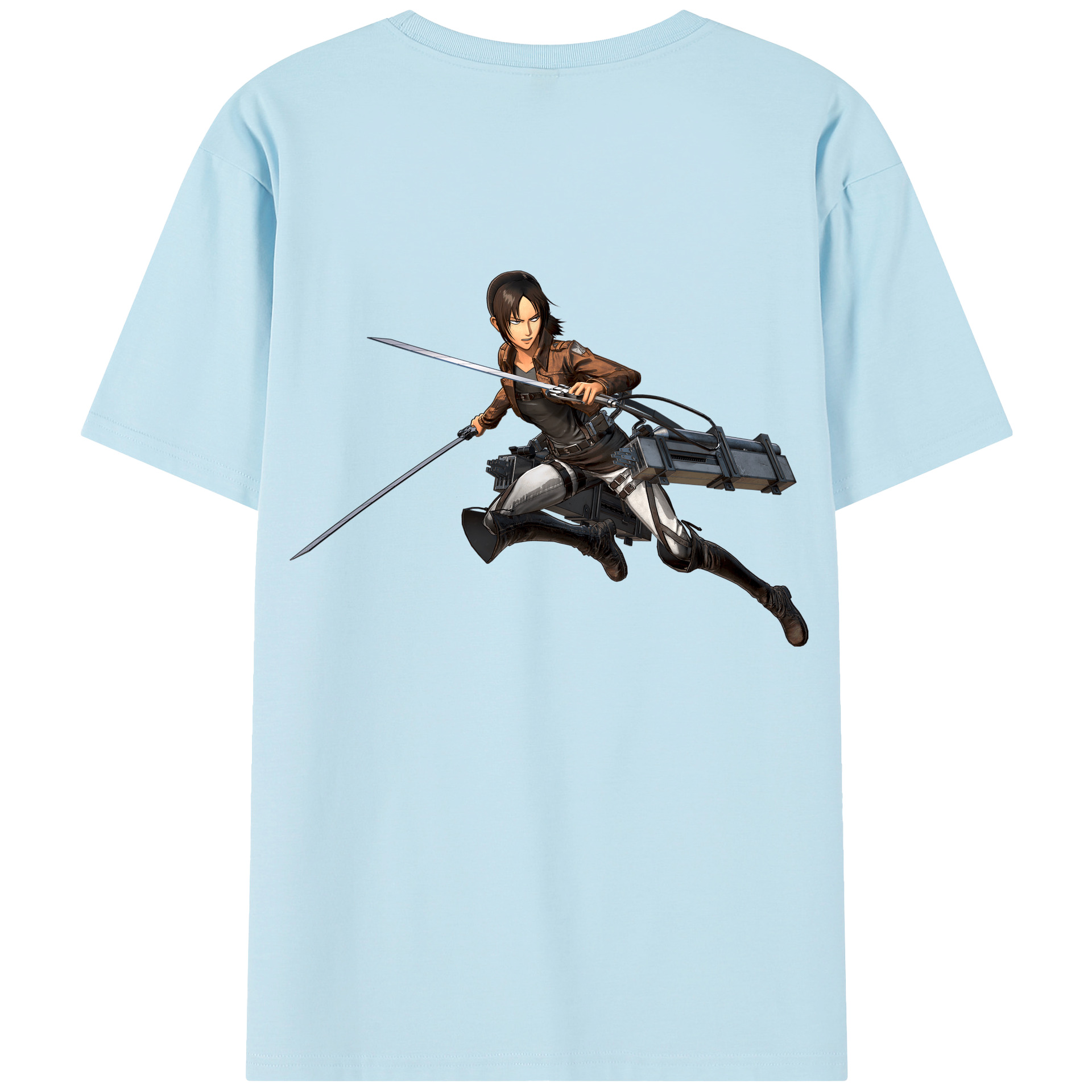 （画像用） 進撃の巨人 Attack on Titan 綿100％半袖Tシャツ（背面プリント）